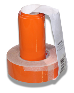 Sticker for control cabinet "Orange bar" (small) 50m